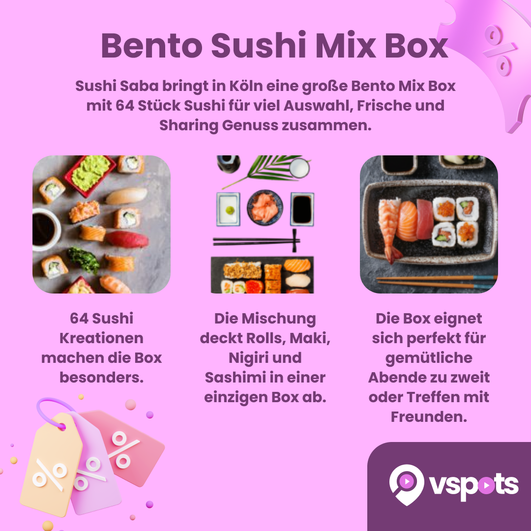 Bento Mix Box mit 64 Stück Sushi – Bild 5