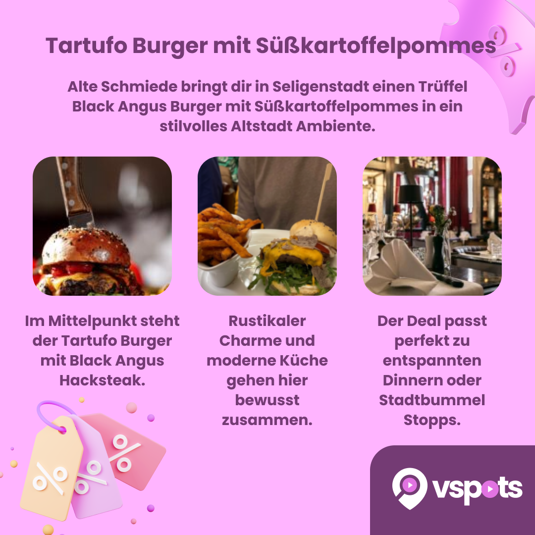 Tartufo Burger mit Süßkartoffelpommes für 2 Personen – Bild 6