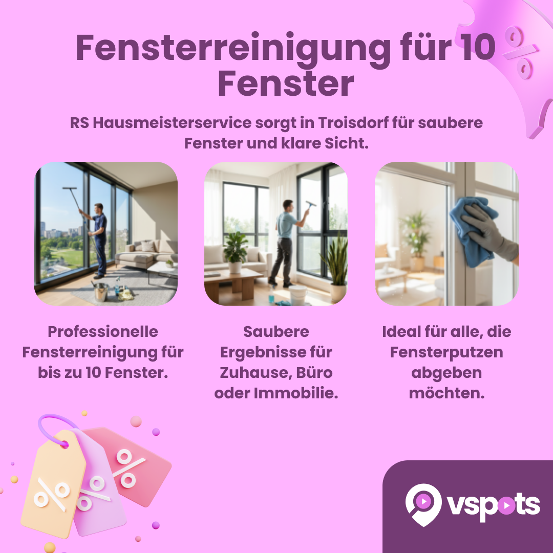 Fensterreinigung für 10 Fenster – Bild 6