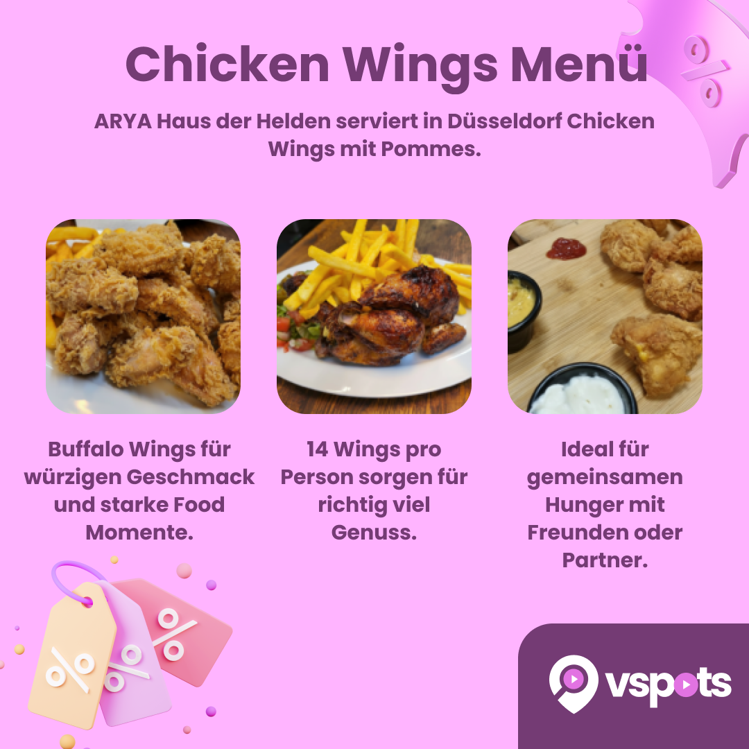 Chicken Wings Menü für 2 Personen – Bild 5