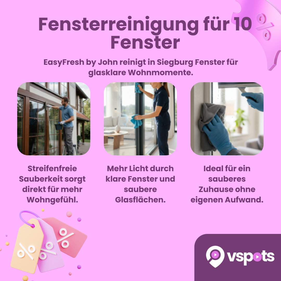 Fensterreinigung für 10 Fenster – Bild 7