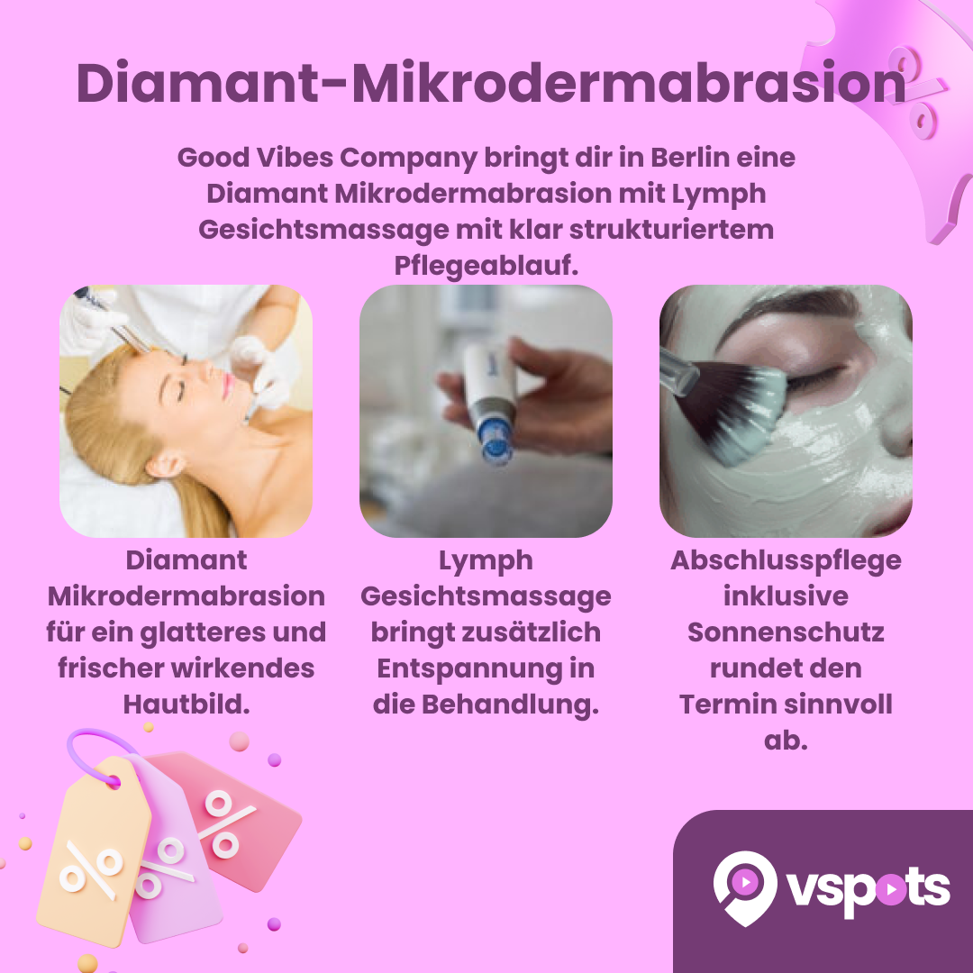 Diamant-Mikrodermabrasion für Gesicht, Hals und  Dekolleté mit Lymph-Gesichtsmassage – Bild 5