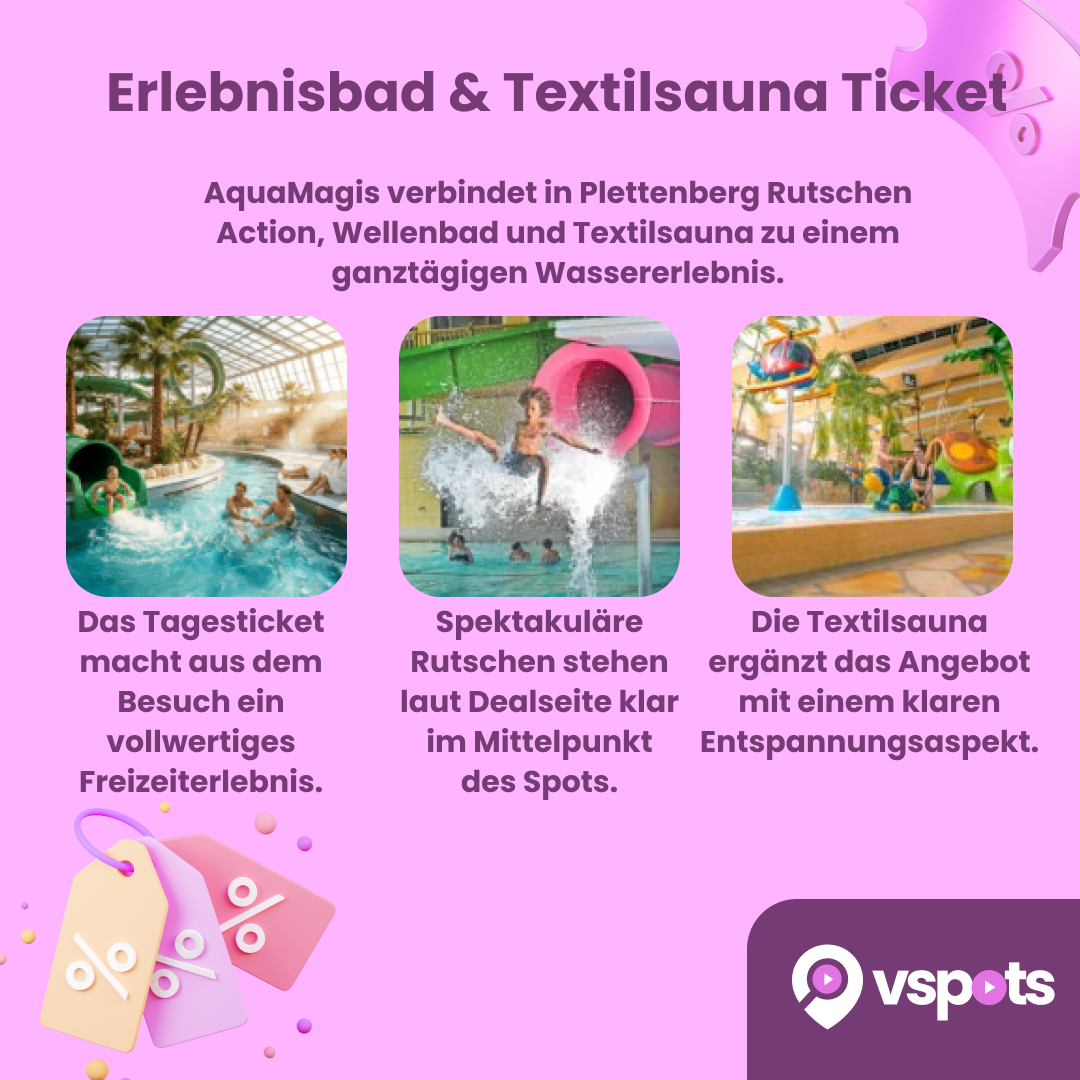 Tagesticket für das Erlebnisbad & Textilsauna – Bild 12
