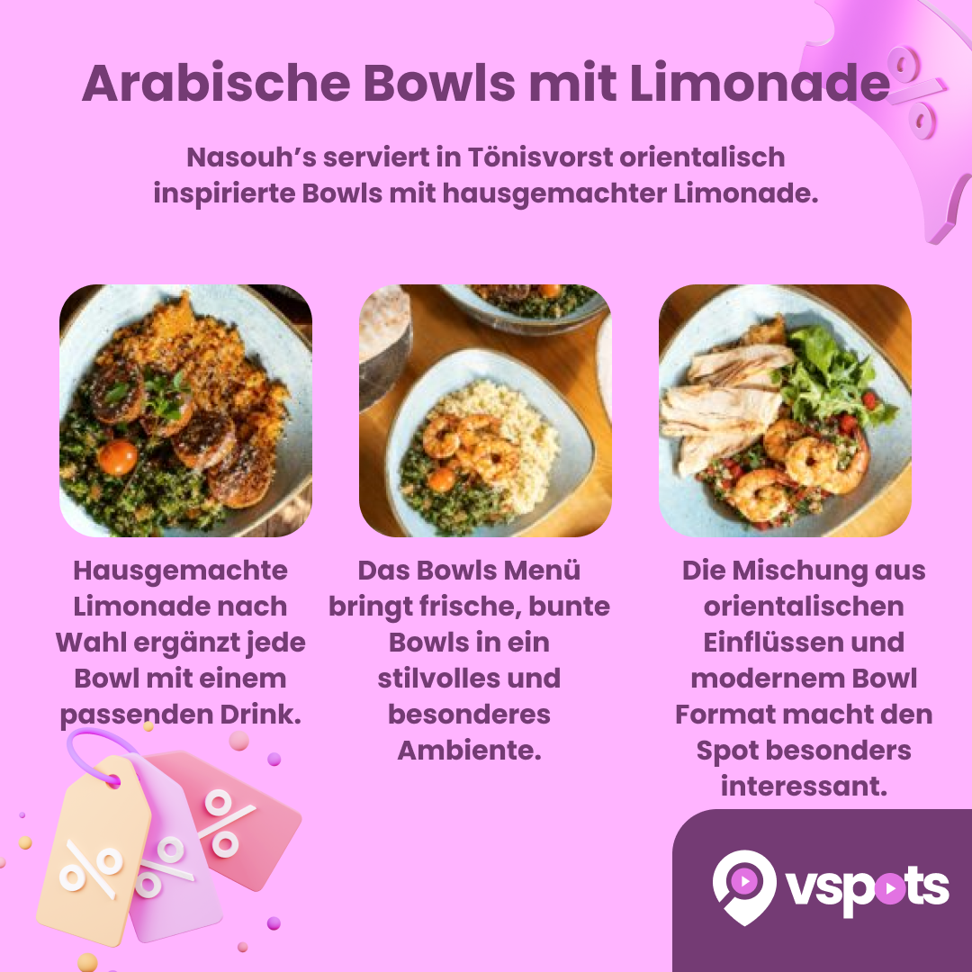 Arabische Bowls mit Limonade nach Wahl für 2 Personen – Bild 5