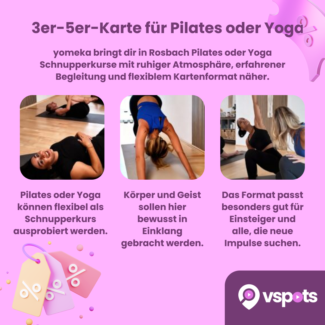 3er- oder 5er-Karte für Pilates oder Yoga – Bild 6