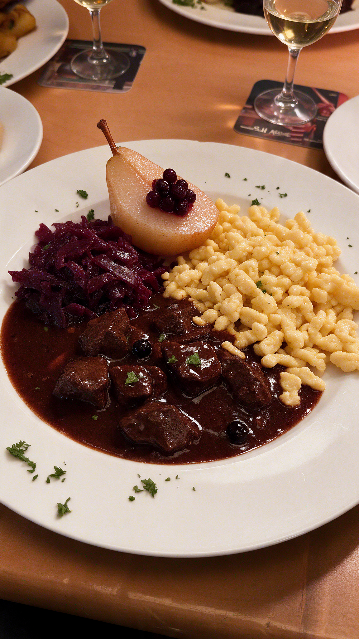 3-Gänge-Hirschmenü & Wein für 2 Personen – Bild 3